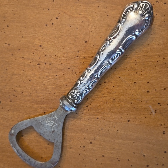 Birks Vintage Sterling Silver Pompadour Bottle Opener - Picture 2 of 9
